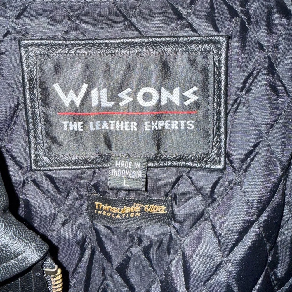 Wilson Black Leather Jacket for Men - Picture 3 of 15